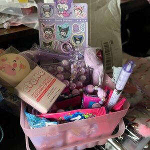 Cute Little Easter baskets. Kids Pink Accessory Set